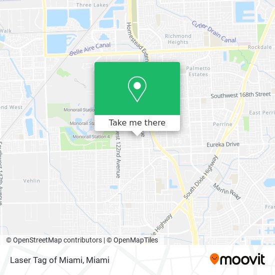 Mapa de Laser Tag of Miami