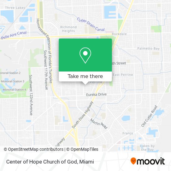 Center of Hope Church of God map