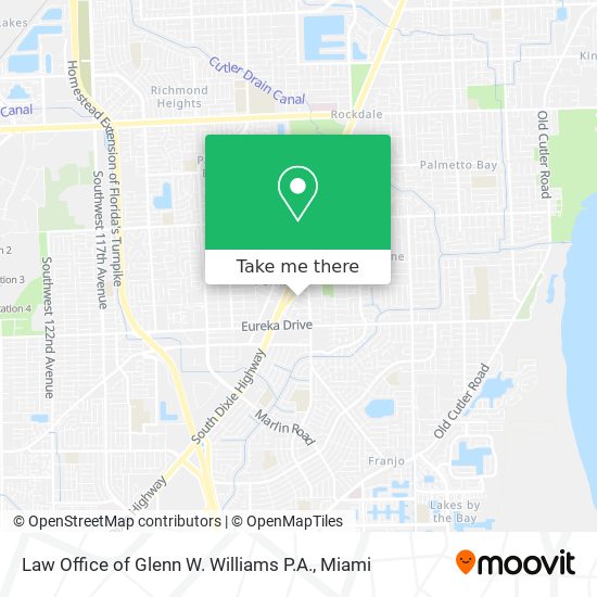 Mapa de Law Office of Glenn W. Williams P.A.