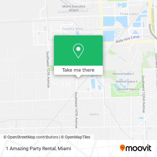 1 Amazing Party Rental map