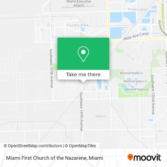 Mapa de Miami First Church of the Nazarene