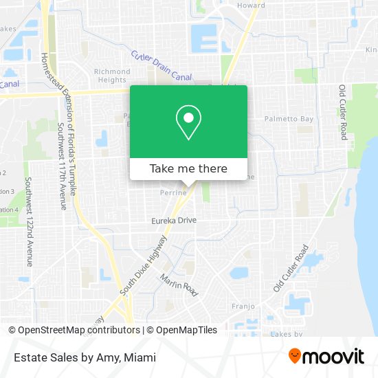 Estate Sales by Amy map