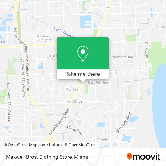 Mapa de Maxwell Bros. Clothing Store