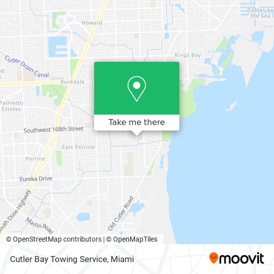 Mapa de Cutler Bay Towing Service