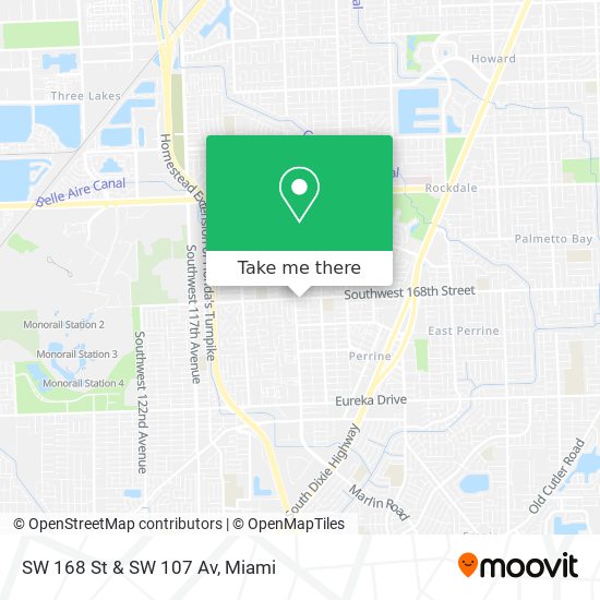 Mapa de SW 168 St & SW 107 Av