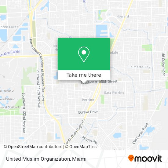 United Muslim Organization map