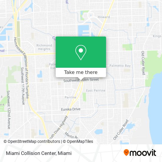 Mapa de Miami Collision Center