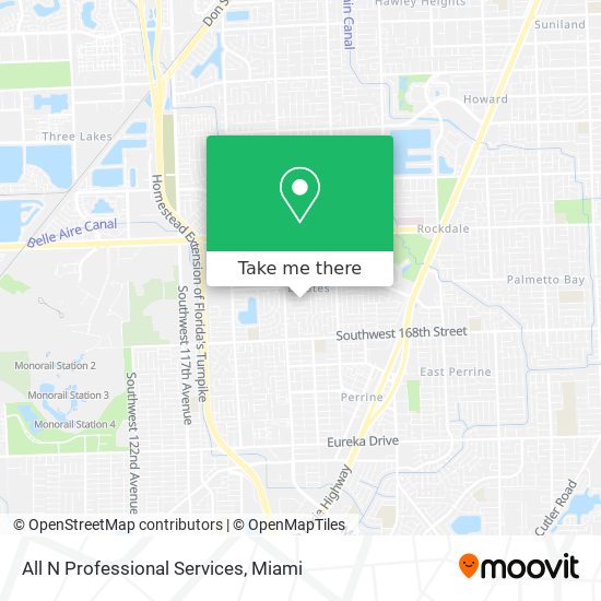 All N Professional Services map