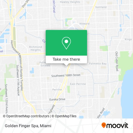 Golden Finger Spa map