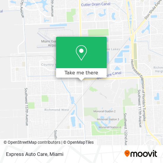 Express Auto Care map