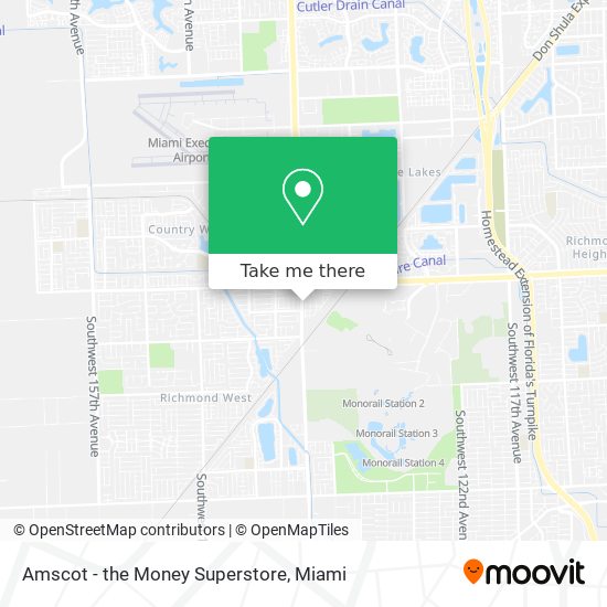 Amscot - the Money Superstore map