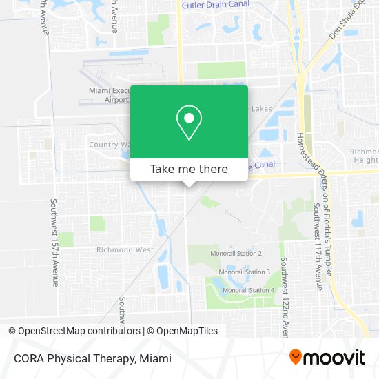 CORA Physical Therapy map