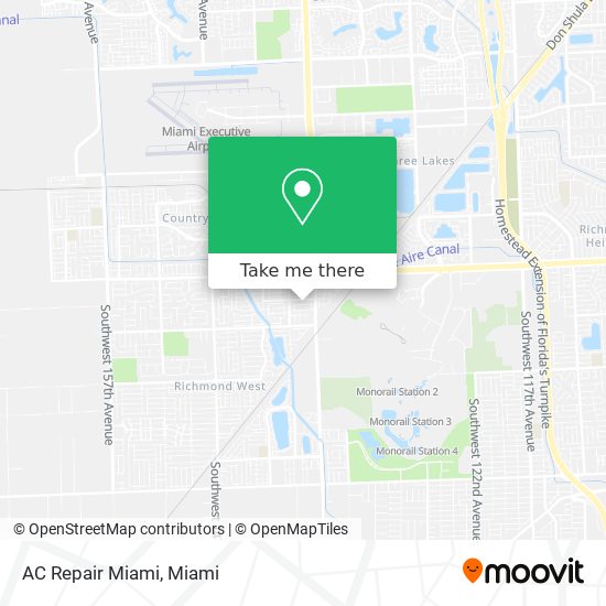 Mapa de AC Repair Miami