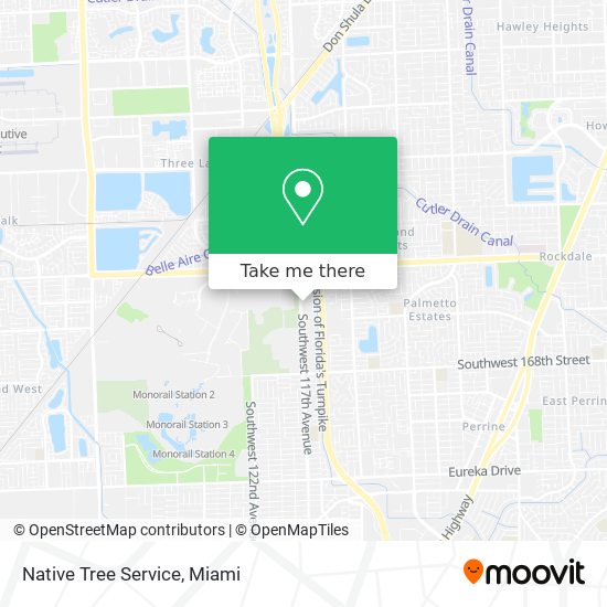 Native Tree Service map