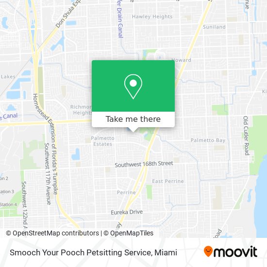 Mapa de Smooch Your Pooch Petsitting Service