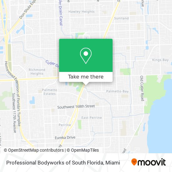 Mapa de Professional Bodyworks of South Florida