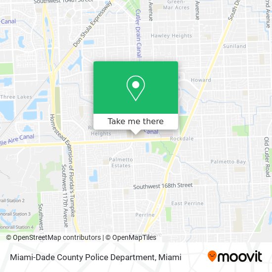 Mapa de Miami-Dade County Police Department