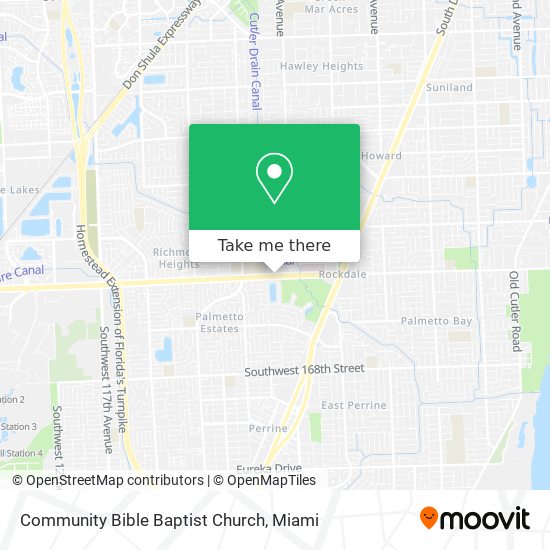 Mapa de Community Bible Baptist Church