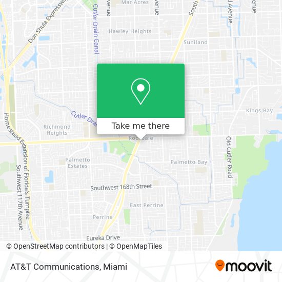 Mapa de AT&T Communications