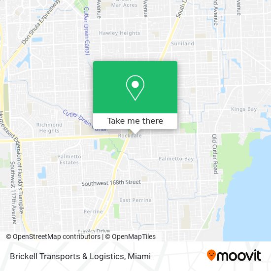 Mapa de Brickell Transports & Logistics