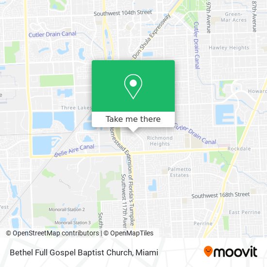 Mapa de Bethel Full Gospel Baptist Church