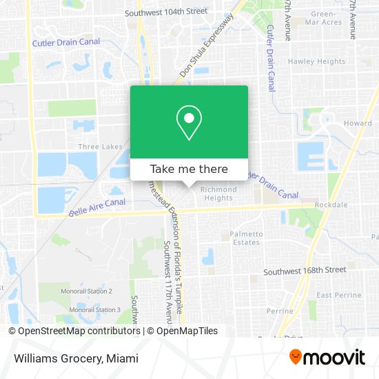 Mapa de Williams Grocery