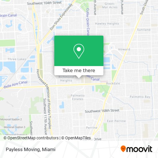 Payless Moving map