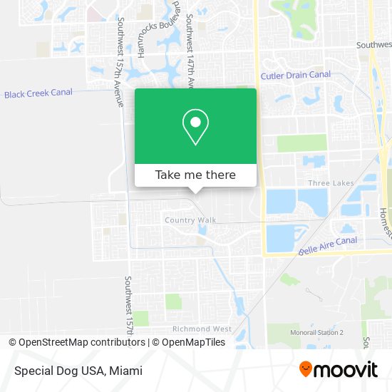 Special Dog USA map