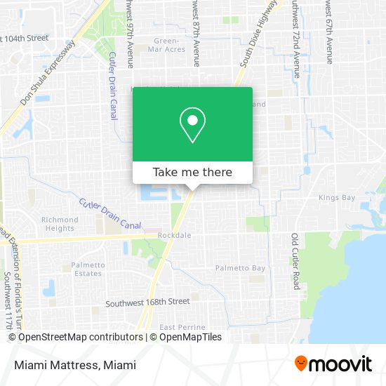 Miami Mattress map