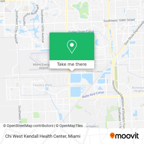 Chi West Kendall Health Center map