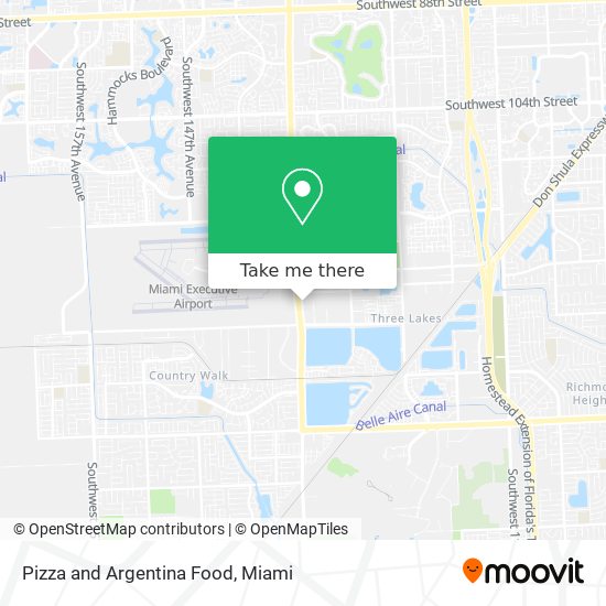 Mapa de Pizza and Argentina Food