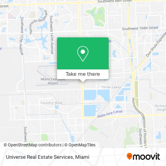 Universe Real Estate Services map