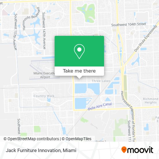 Mapa de Jack Furniture Innovation