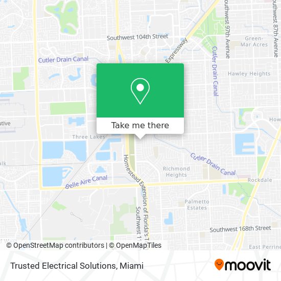 Trusted Electrical Solutions map