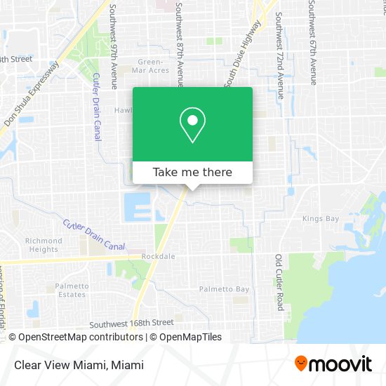 Clear View Miami map