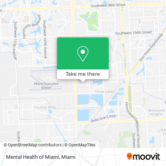 Mental Health of Miami map