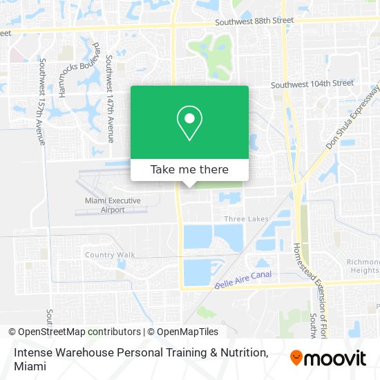 Intense Warehouse Personal Training & Nutrition map