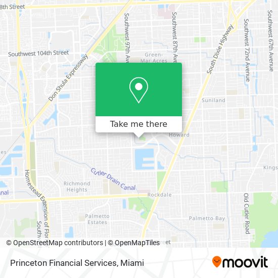 Princeton Financial Services map