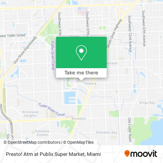 Mapa de Presto! Atm at Publix Super Market