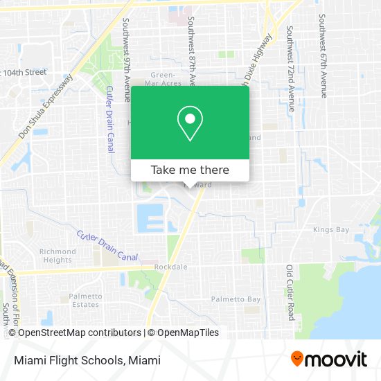 Miami Flight Schools map