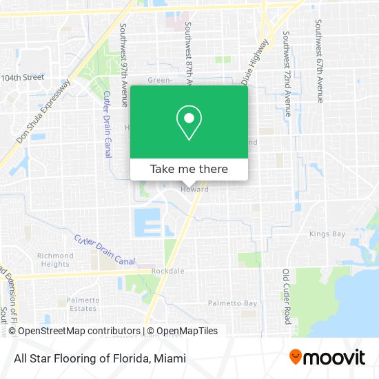 All Star Flooring of Florida map