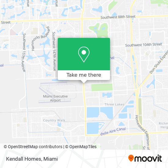 Mapa de Kendall Homes