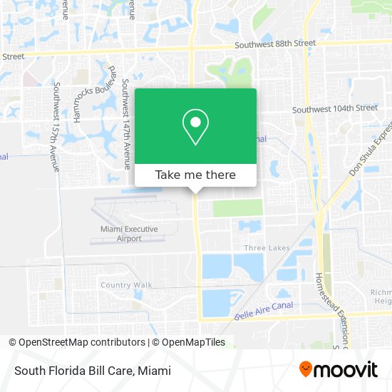 South Florida Bill Care map
