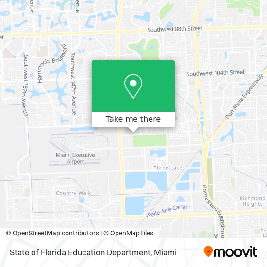 State of Florida Education Department map