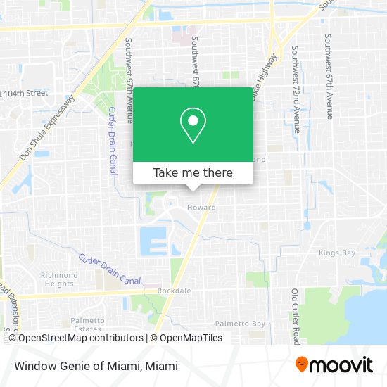 Mapa de Window Genie of Miami