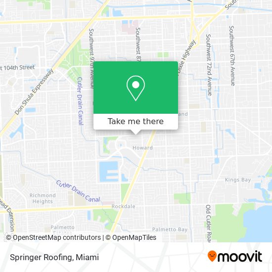 Springer Roofing map