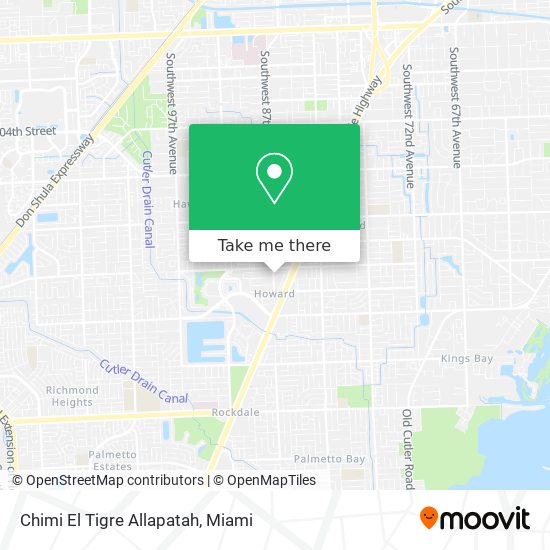Chimi El Tigre Allapatah map
