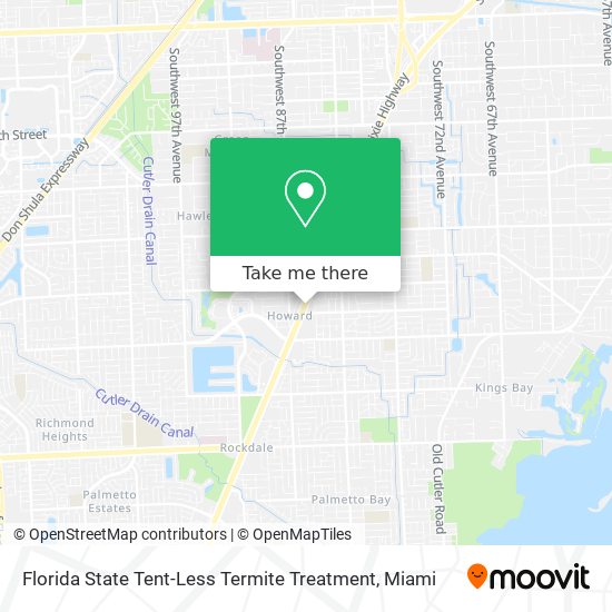 Florida State Tent-Less Termite Treatment map