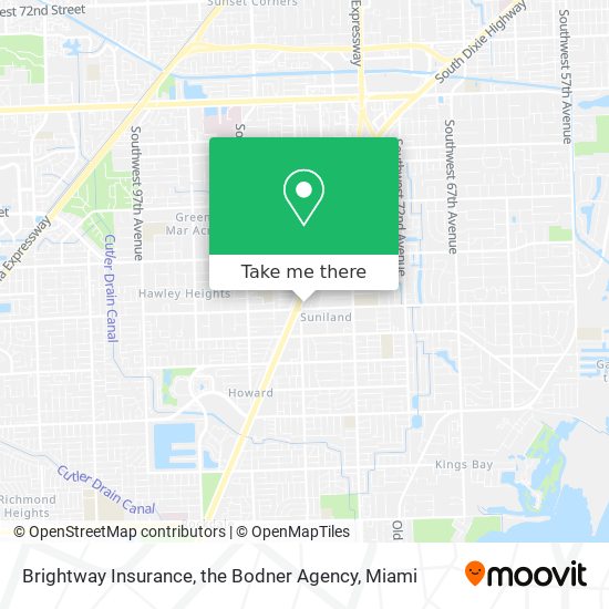 Mapa de Brightway Insurance, the Bodner Agency