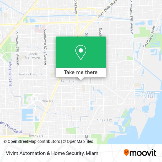 Mapa de Vivint Automation & Home Security